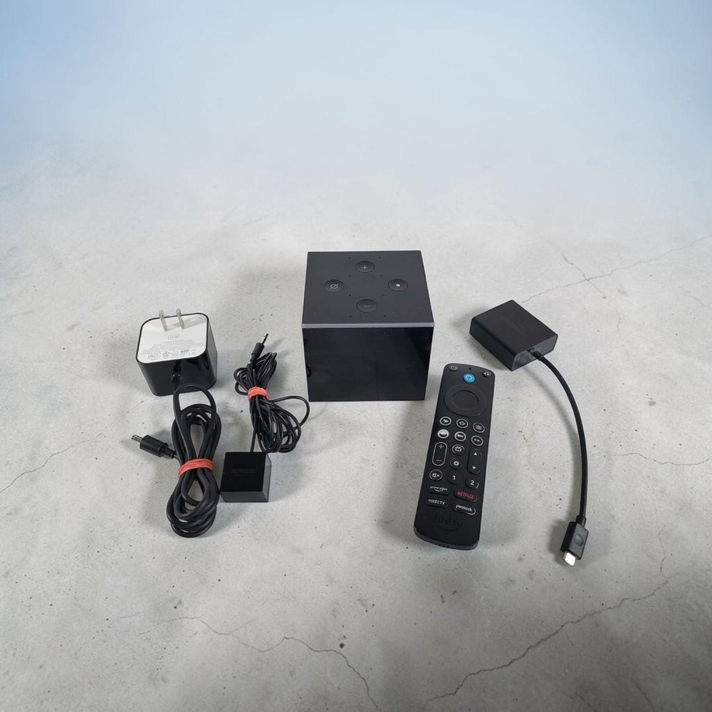 Amazon Fire TV Cube 2nd Gen 4K UHD Media Streamer Alexa Remote Bundle TESTED